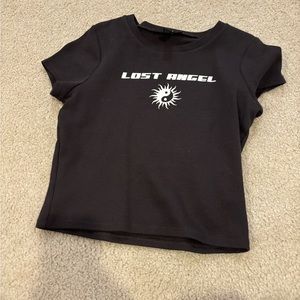 Forever 21 gray/black lost angel t shirt